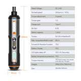 Electrical Screwdriver Set WX240 Smart Cordless Electric Screwdrivers USB Rechargeable Handle with 26 Bit Set Drill
