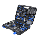 198Pcs Hand Tool Set DIY Home Repair Tool Kit Woodworking Tools Wrench Saw Screwdriver