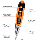 MultiDigital  Test Pencil AC DC 12-250V Tester Electrical Screwdriver LCD Display Voltage Detector Test Pen Electrician Tools