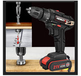 Cordless Drill Electric Screwdriver  Electric Hand Drill Electric Hammer Drill Electric Screwdriver DIY Household Electric Tool